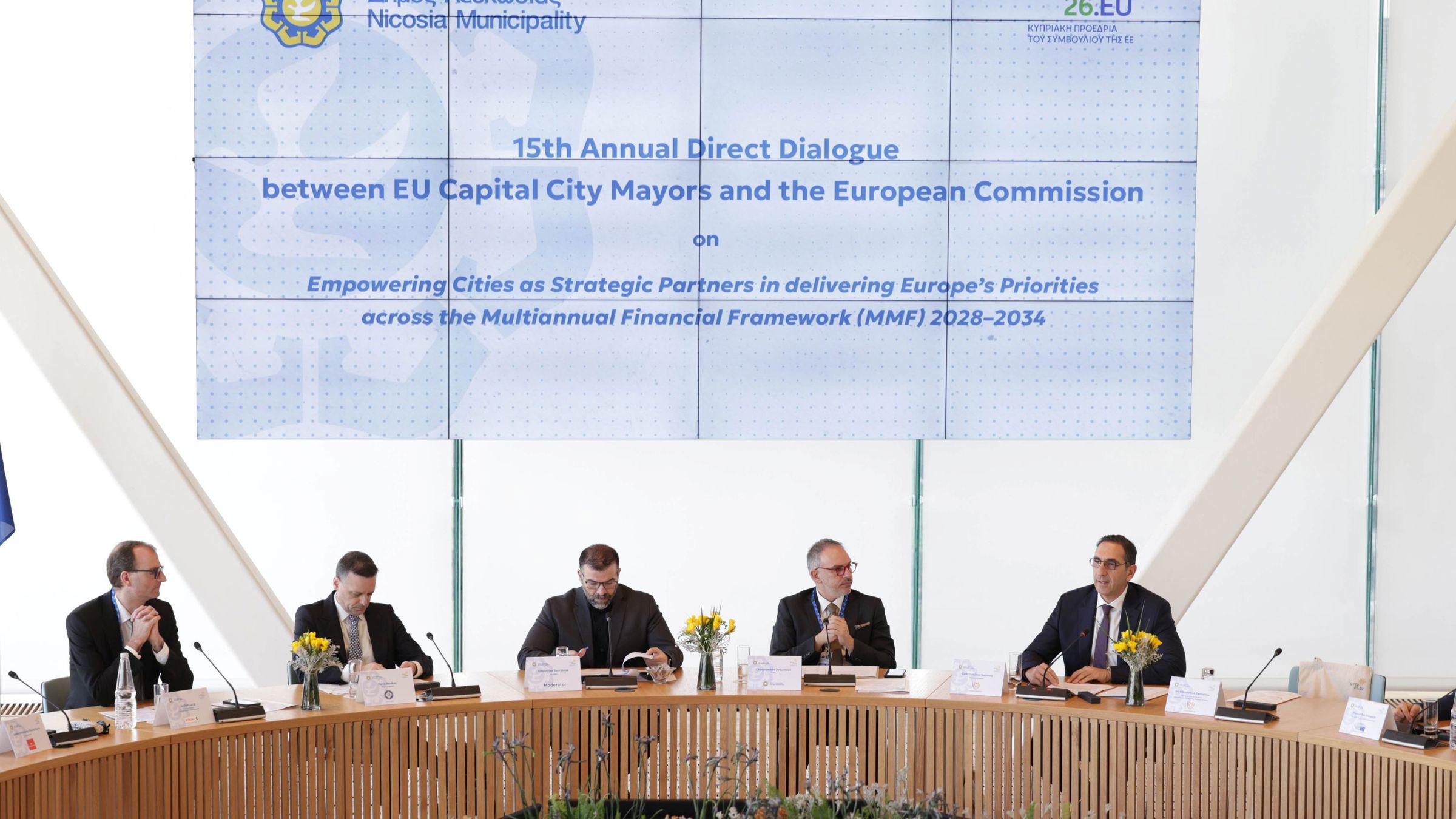 The Panel of the 15th Annual Direct Dialogue between EU Capital City Mayors and the European Commission