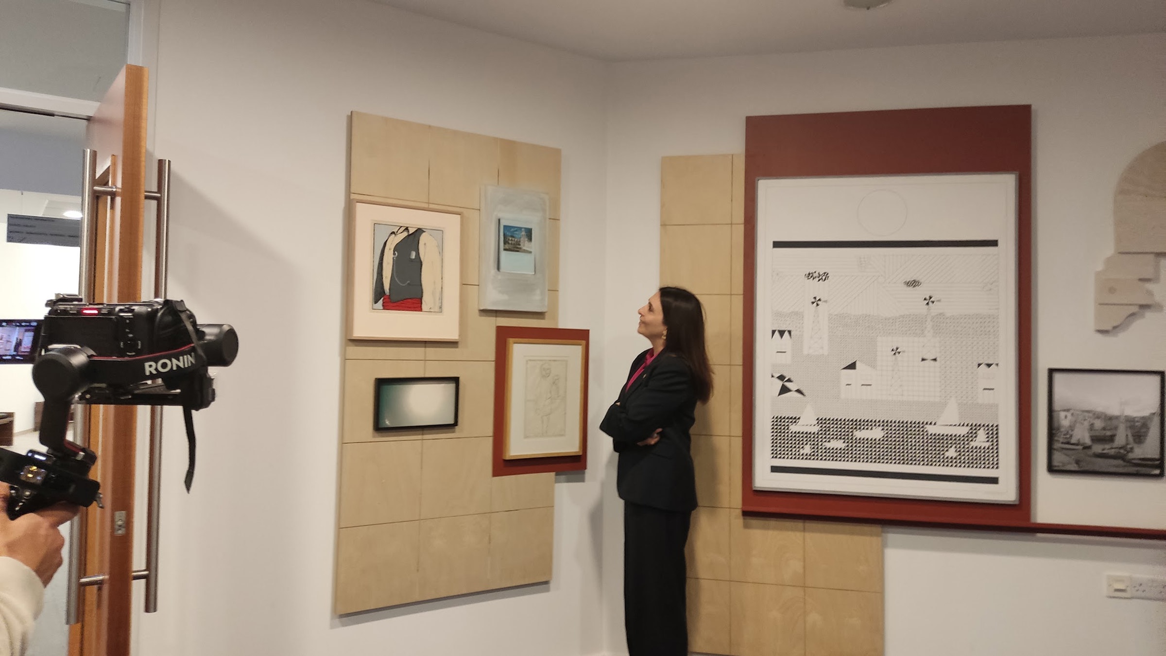 Marilena Raouna, Deputy Minister for European Affairs at the exhibition "The Worlds of Cyprus"