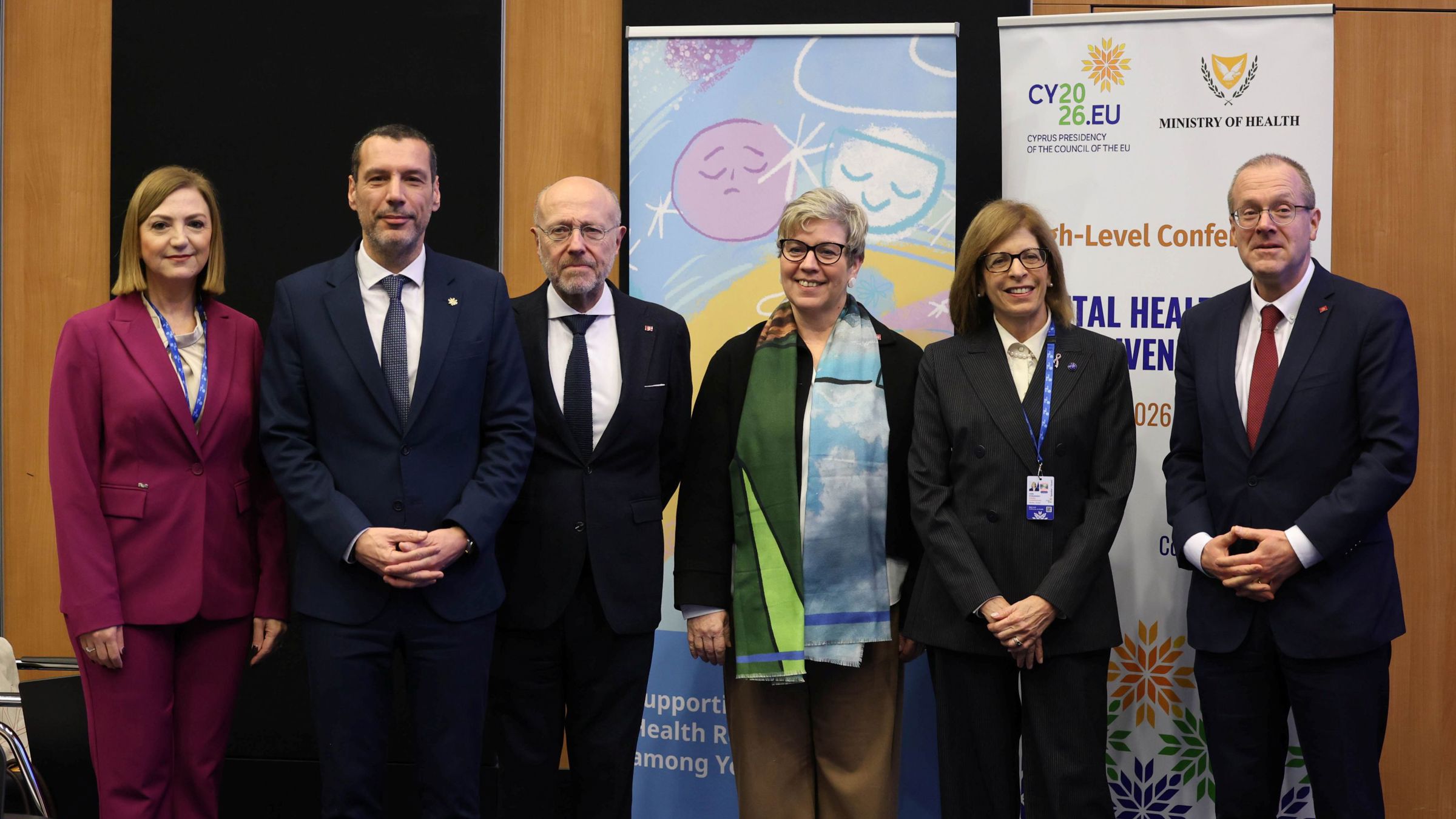Family photo of the High Level Conference on mental health and inclusion