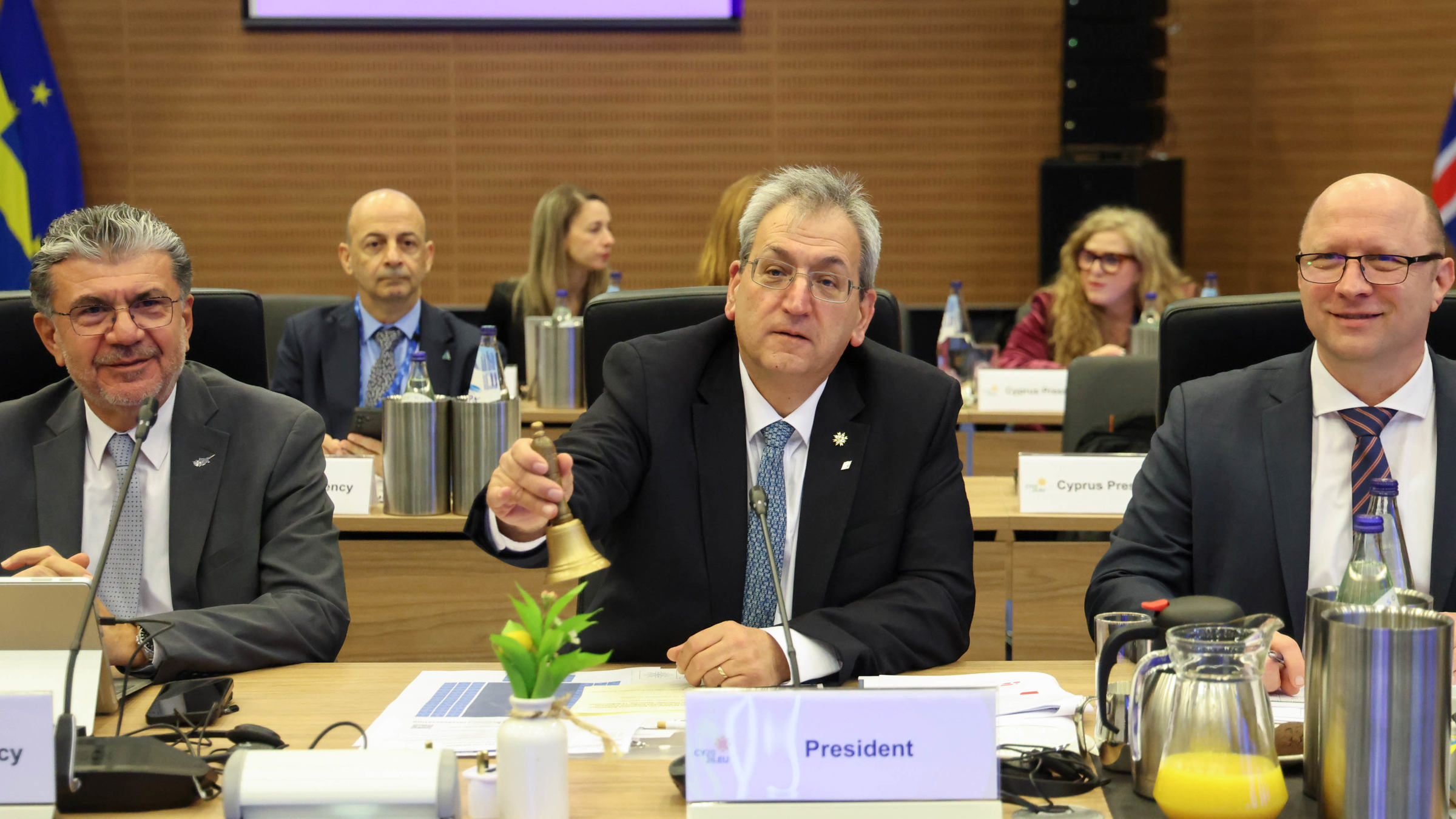 Minister of Labour and Social Insurance of the Republic of Cyprus, Mr Marinos Mousiouttas