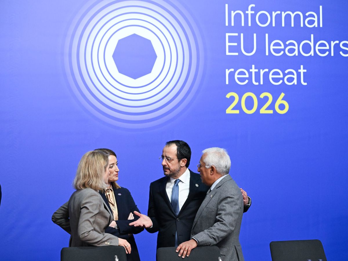 President Christodoulides with Antonio Costa, Kaja Kallas and Roberta Metsola