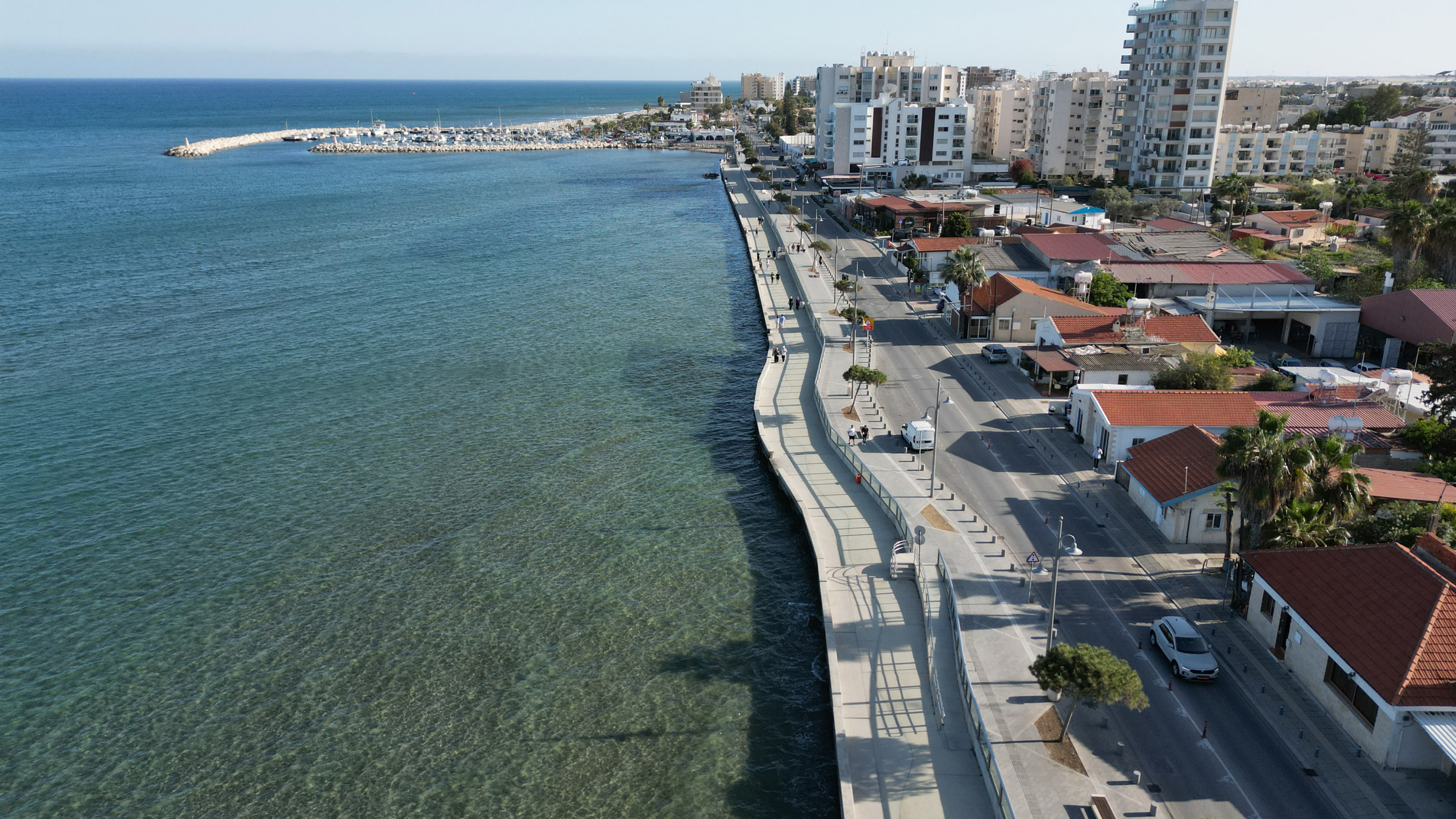 Larnaka beach front