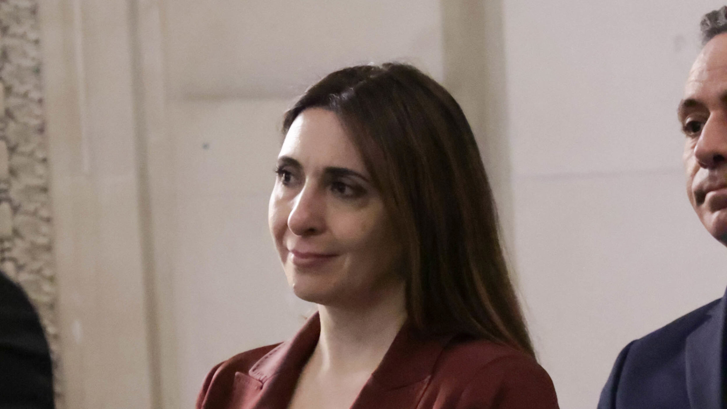 Marilena Raouna, Deputy Minister for European Affairs at the exhibition "Cyprus at Louvre"